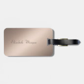 Étiquette À Bagage Girl Modern Chic Magnolia (Dos horizontal)