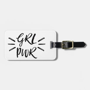 Étiquette À Bagage Girlpower, GRLPWR