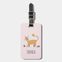 Girls mignonne Gingembre Orange Tabby Nom du chat