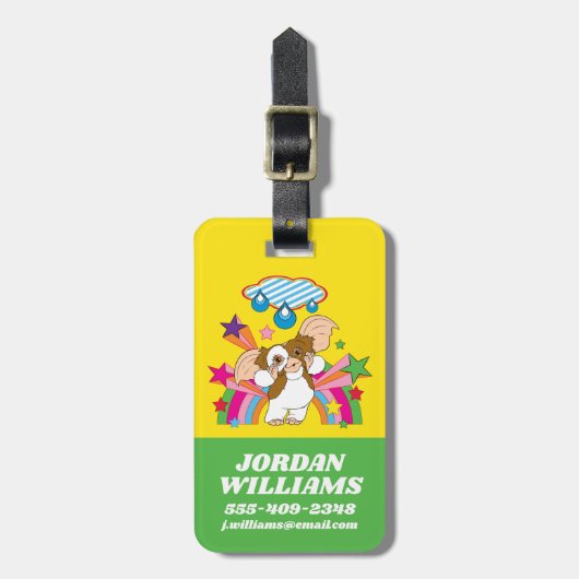 Étiquette À Bagage Gizmo | Dreaming of Raindrops (Devant Vertical)