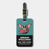 Étiquette À Bagage Gizmo | Pilote comique mite (Devant Vertical)