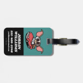 Étiquette À Bagage Gizmo | Pilote comique mite (Dos horizontal)