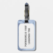 Étiquette À Bagage Glace bleue (Dos Vertical)