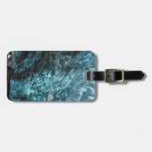 Étiquette À Bagage Glace bleue d'une grotte de glace, Islande (Devant horizontal)