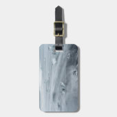 Étiquette À Bagage Glace et eau sur une plage, île (Devant Vertical)