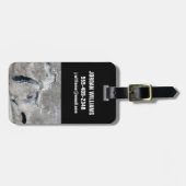 Étiquette À Bagage Glace Sur Les Grands Lacs, États-Unis. (Devant horizontal)