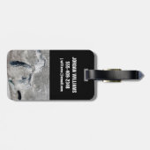 Étiquette À Bagage Glace Sur Les Grands Lacs, États-Unis. (Dos horizontal)