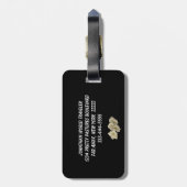 Étiquette À Bagage Gladiolas (Dos Vertical)