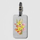 Étiquette À Bagage Gladiolus Botanique (Devant Vertical)