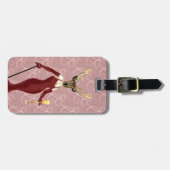 Étiquette À Bagage Glamor Deer à Marsala 2 (Devant horizontal)