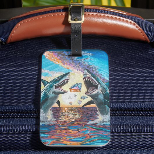 Étiquette À Bagage Glamour Chomp-Shark Dressage pour les gemmes brill (Insitu Rectoal 2)