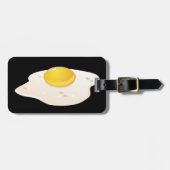 Étiquette À Bagage Glitch Food frite oeuf (Devant horizontal)