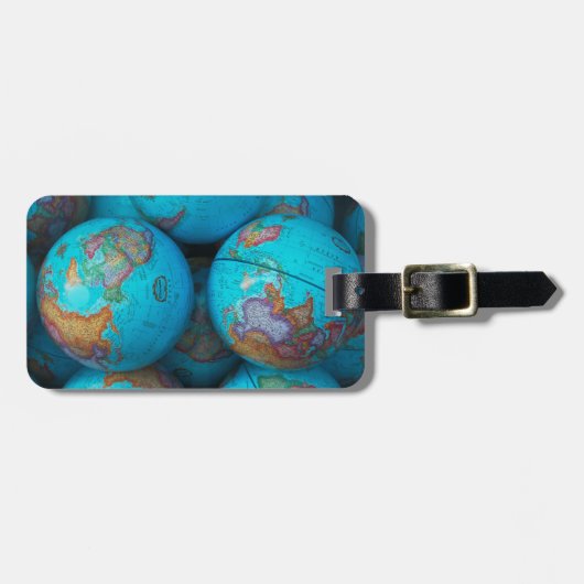 Étiquette À Bagage Globes (Devant horizontal)