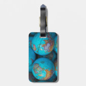 Étiquette À Bagage Globes (Dos Vertical)