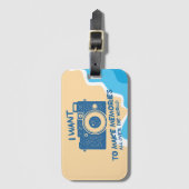 Étiquette À Bagage Globetrotter voyageur moderne (Devant Vertical)