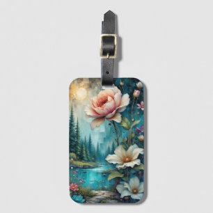 Étiquette À Bagage Glorieuse flore et nature sauvage