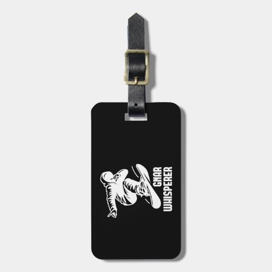 Étiquette À Bagage Gnar Whisperer Snowboard (Devant Vertical)