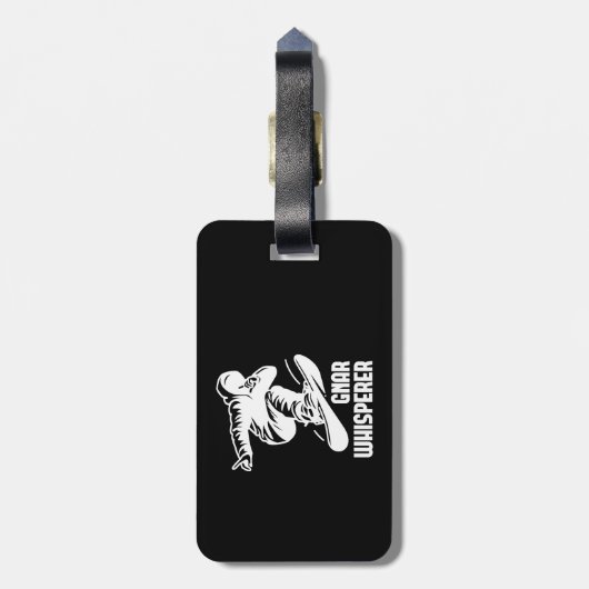 Étiquette À Bagage Gnar Whisperer Snowboard (Dos Vertical)