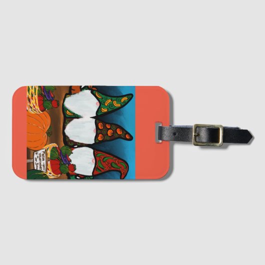 ÉTIQUETTE À BAGAGE GNOME (Devant Horizontal)