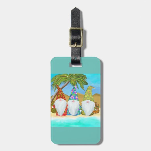 ÉTIQUETTE À BAGAGE GNOME (Devant Vertical)