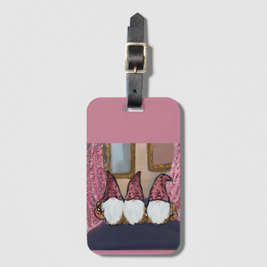 ÉTIQUETTE À BAGAGE GNOMES (Devant Vertical)