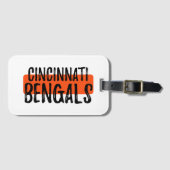 Étiquette À Bagage Go Bengals (Devant Horizontal)