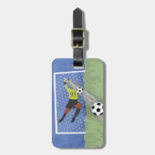 Étiquette À Bagage Goalkeeper Soccer Dessin Gym Sac (Devant Vertical)