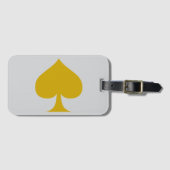 Étiquette À Bagage Gold Spade  (Devant Horizontal)