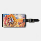 Étiquette À Bagage GOLDEN GIRL chow (Devant horizontal)