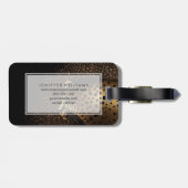 Étiquette À Bagage Golden Jaguar Pattern           (Dos horizontal)