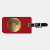 Étiquette À Bagage Golden Ram Année Astrologie chinoise Zodiac Bagage (Devant horizontal)