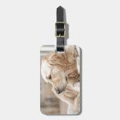 Étiquette À Bagage Golden Retriever (Devant Vertical)