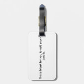 Étiquette À Bagage Golden Retriever (Dos Vertical)