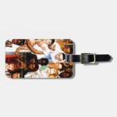 Étiquette À Bagage Golden Rule (Do to other) par Norman Rockwell (Devant horizontal)