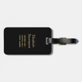 Étiquette À Bagage Golden Scales of Justice Law Theme (Dos horizontal)