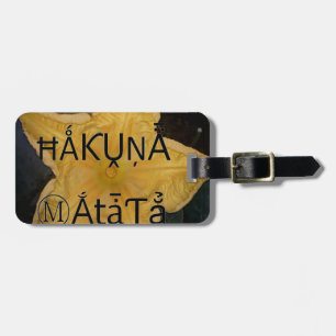 Étiquette À Bagage Golden Star Hakuna Matata