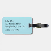 Étiquette À Bagage Golden Trumpet (Dos horizontal)