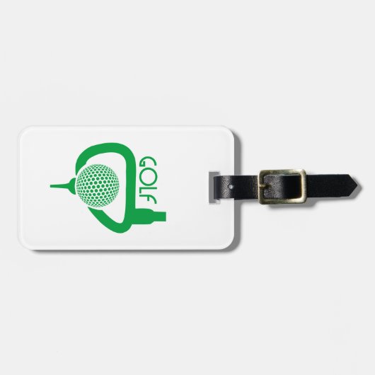 Étiquette À Bagage Golf (Devant horizontal)