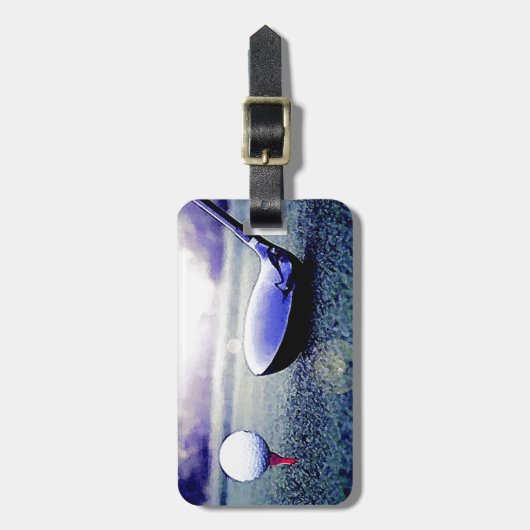 Étiquette À Bagage Golf (Devant Vertical)