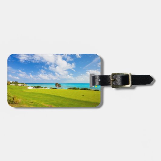 Étiquette À Bagage Golf (Devant horizontal)