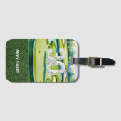 Étiquette À Bagage Golf 30e anniversaire sur terrain de golf avec Num (Devant Horizontal)