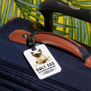 Étiquette À Bagage Golf à thème pour Amoureux des chats en Fête des p