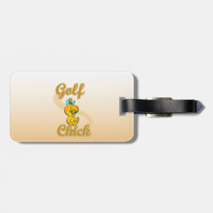 Étiquette À Bagage Golf Chick