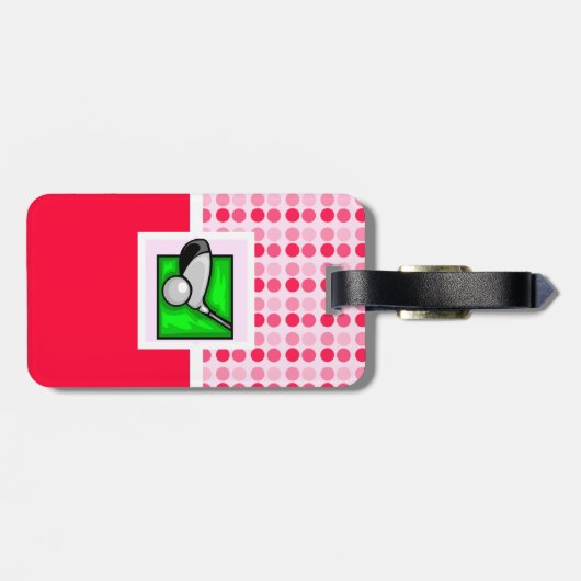 Étiquette À Bagage Golf de Cute (Dos horizontal)