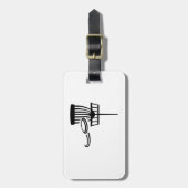 Étiquette À Bagage Golf de disque (Devant Vertical)