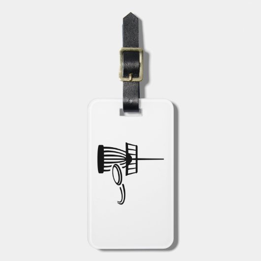 Étiquette À Bagage Golf de disque (Devant Vertical)