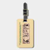 Étiquette À Bagage "Golf en Hiéroglyphes égyptiens" (Devant Vertical)