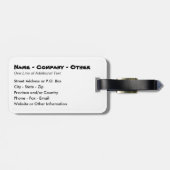 Étiquette À Bagage Golf Funny sur mesure (Dos horizontal)