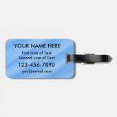 Étiquette À Bagage Golf Golfer Typographie Luggage Modèle de balise (Dos horizontal)