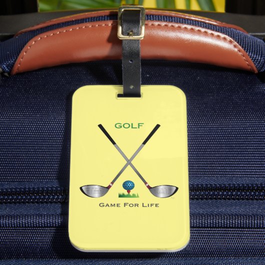 Étiquette À Bagage GOLF - Jeu pour la vie (Insitu Rectoal 2)
